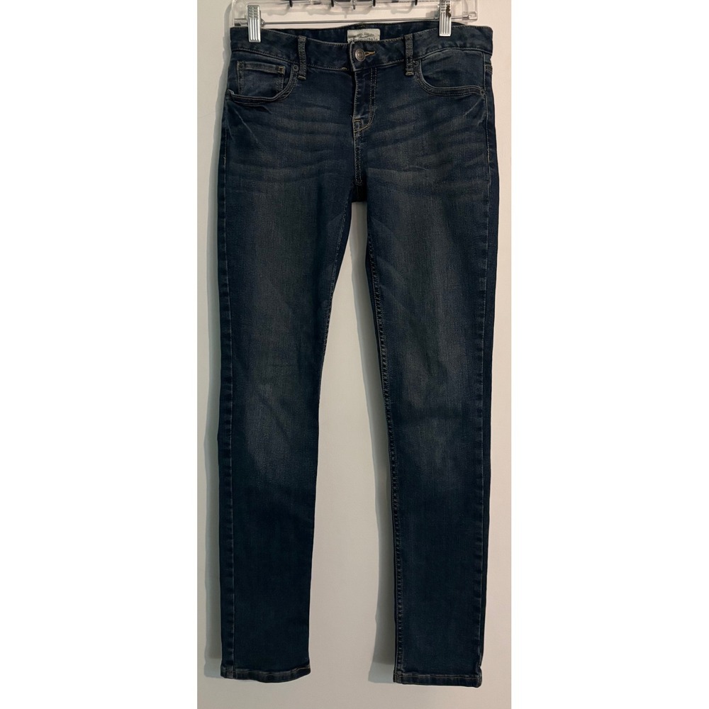 Aeropostale Womens Ashley Ultra Skinny 7/8 Regular Stretch Dark Wash Jeans